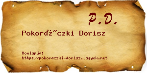 Pokoráczki Dorisz névjegykártya
